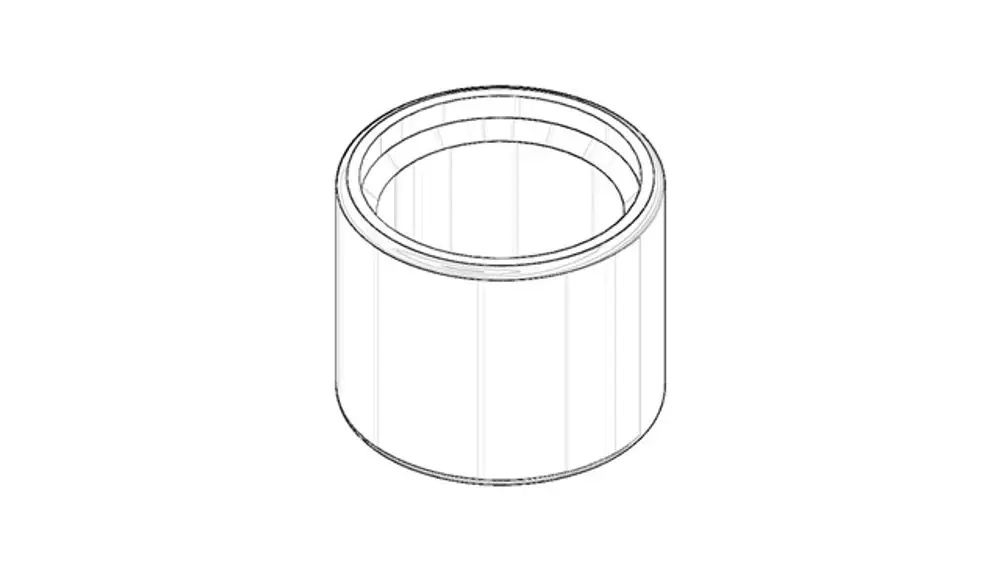 DORNBRACHT Haube ERSATZTEILE 092102143 D. 24,7 x 20 mm chr gebürstet, 092102143-93 Galeriebild 1